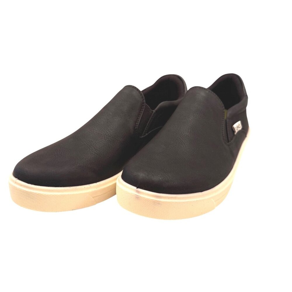 Ryka Viv Slip On Black Size 7.5 W Wide EU 38 Man Made Upper NWB